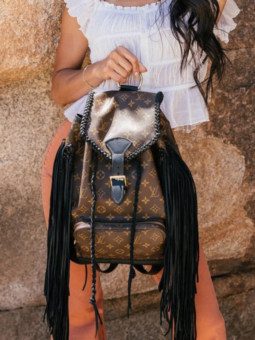 Louis Vuitton Vintage Boho Backpack- used once.